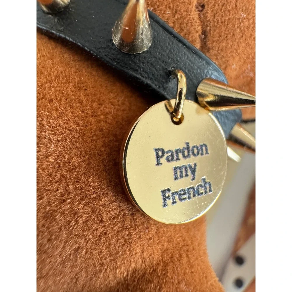 Piper‎ K French Bulldog Bag Charm Keychain Pardon My French Dog Tassel